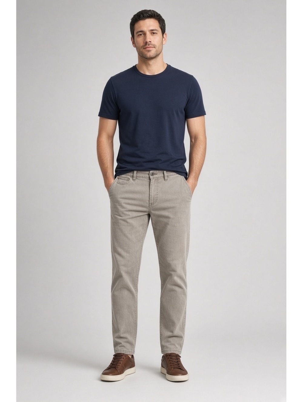 PD&C light grey cotton pants size 36